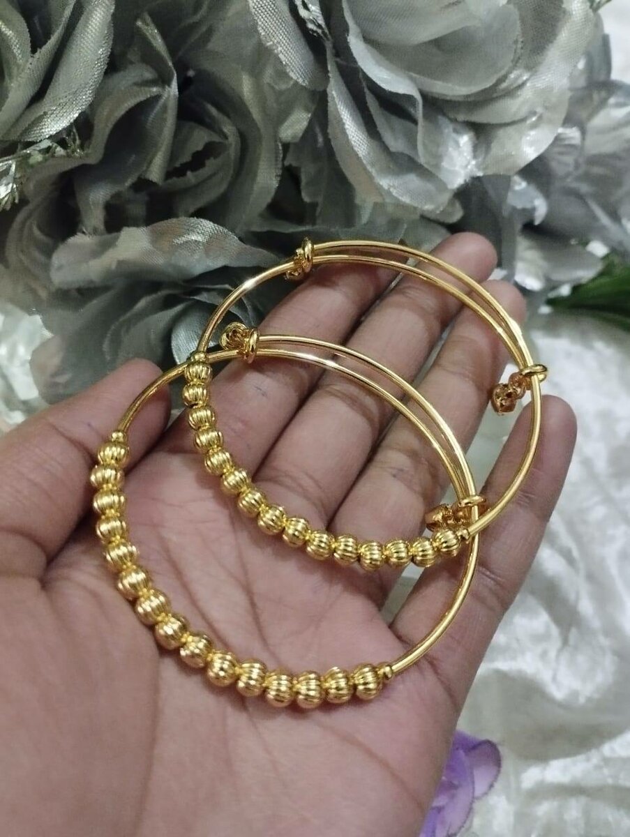 simple fashion classic push pull transfer bead sand gold bra