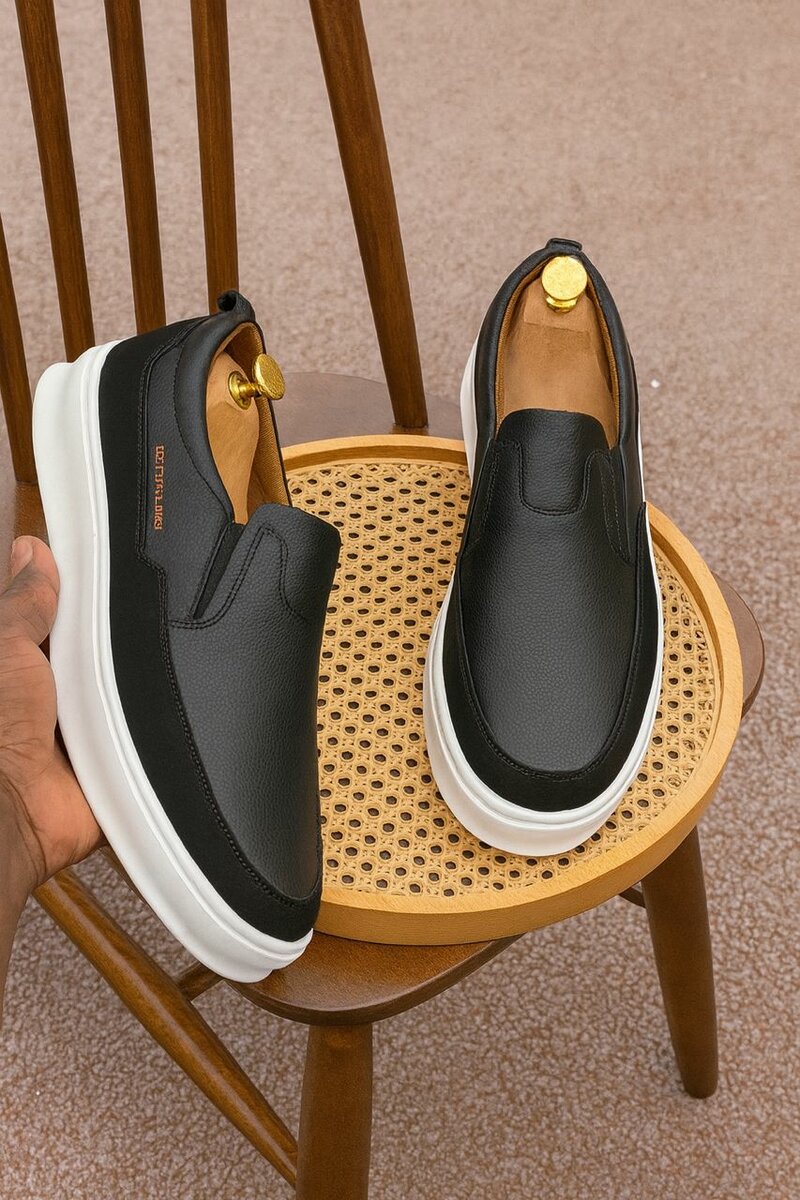 Mocassins élégants en cuir homme