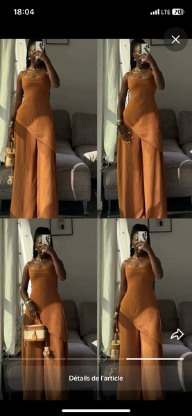 Robe longue asymétrique