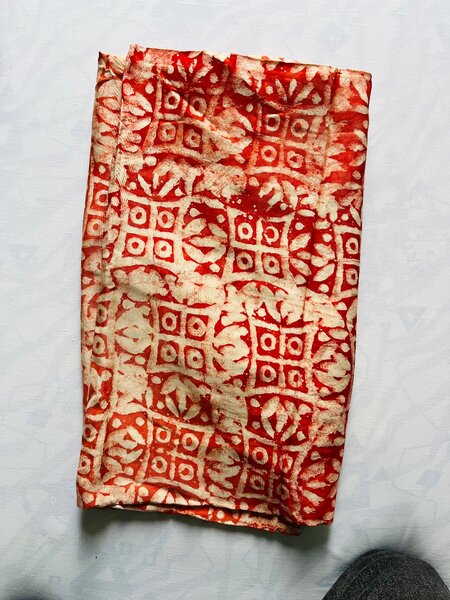 Écharpe Batik Rouge