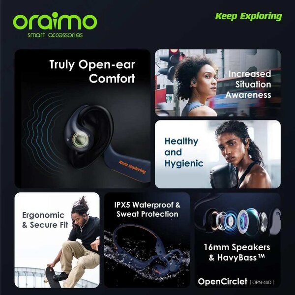 ORAIMO OPEN CIRCLET OPEN EAR HEADPHONE