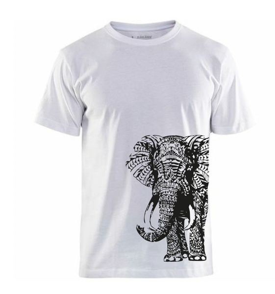 T-shirt Éléphant Graphique Homme