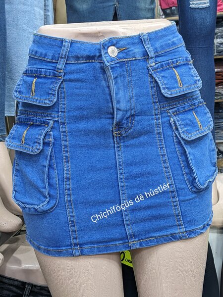 Jeans mini skirt