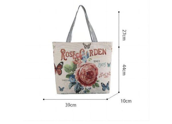 Tote Bag Floral Vintage