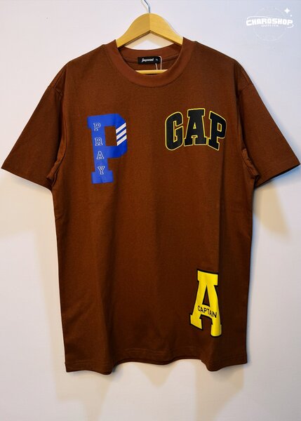 T-shirt marron imprimé stylé