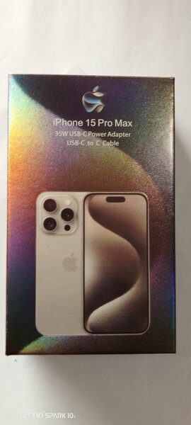 Chargeur iPhone 15 Pro Max(35W) blanc