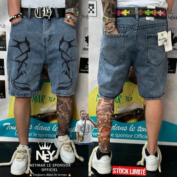 Shorts en jean tendance homme