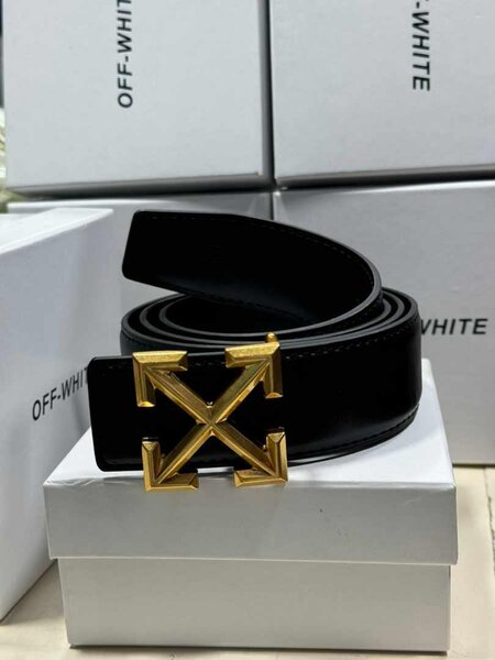 Ceinture en cuir noir luxe