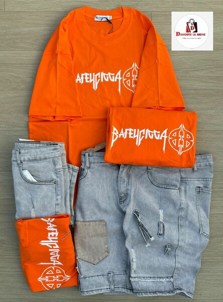 Sweat-shirt orange homme