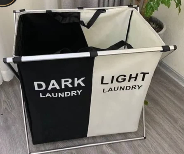 Folding laundry basket