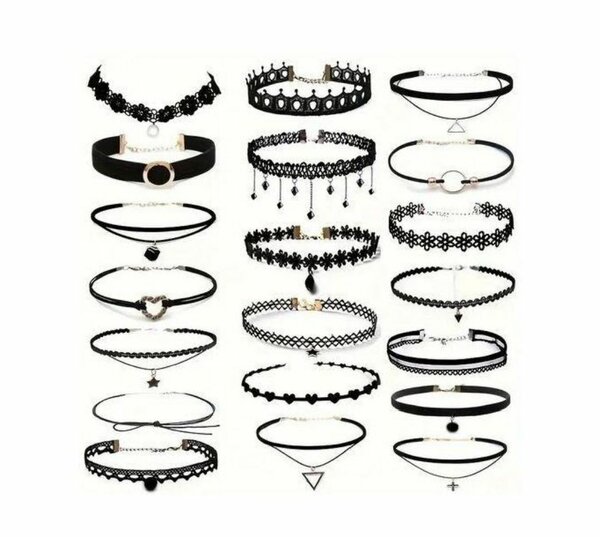 Ensemble de Chokers Gothiques