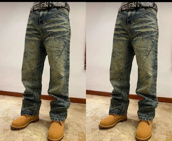 Pantalons en denim style streetwear