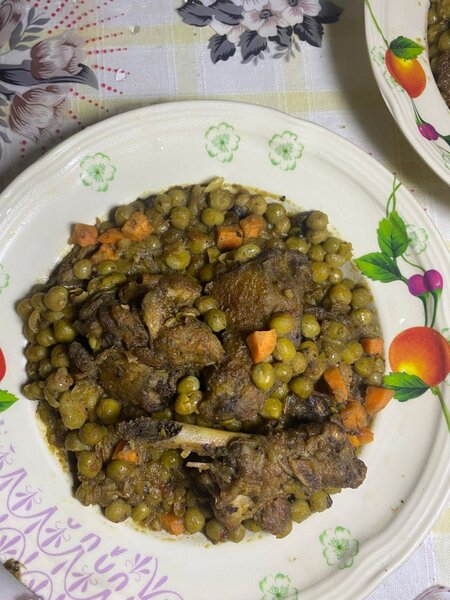 Petit pois au poulet