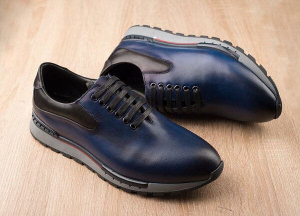 Baskets bleu Hansberg