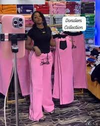 Pantalon rose confortable