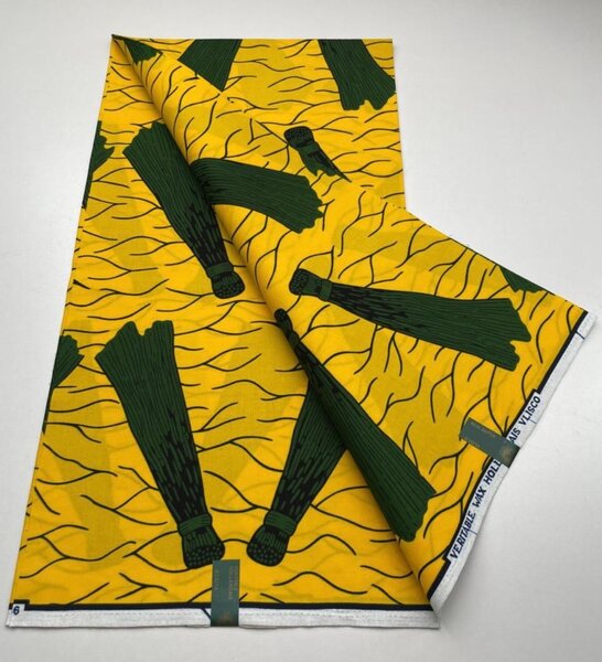 Tissu en wax africain coloré