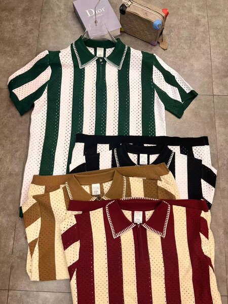 Polos élégants à rayures