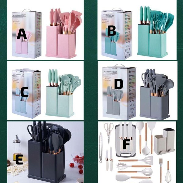 19pcs Silicon laddle