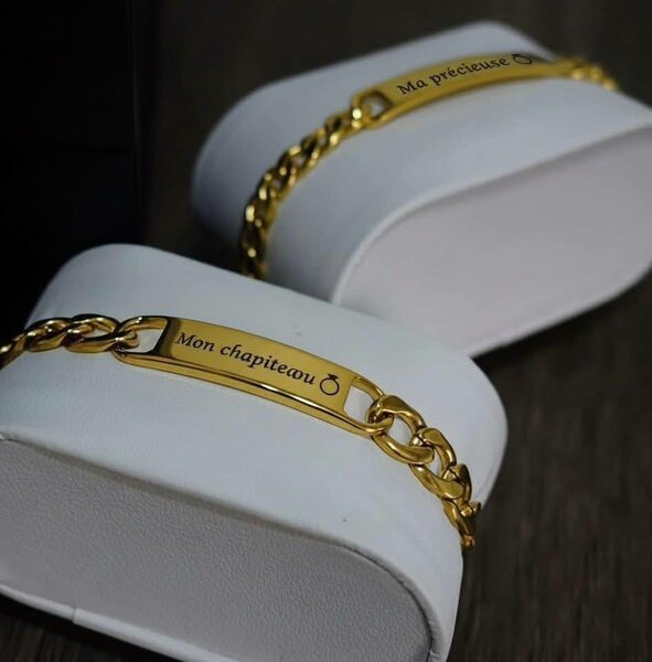 Bracelets gravés personnalisés