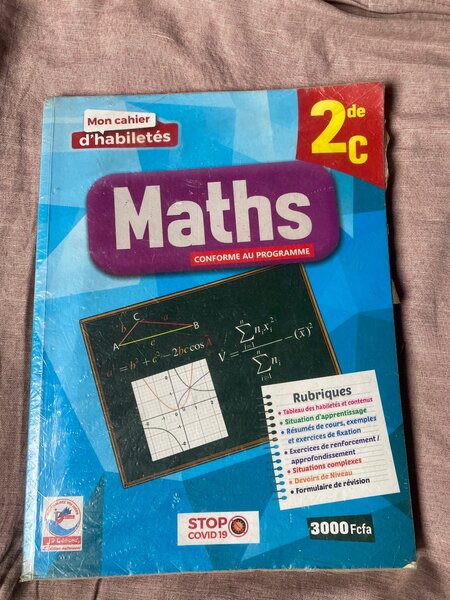 Cahier de Mathématiques 2e