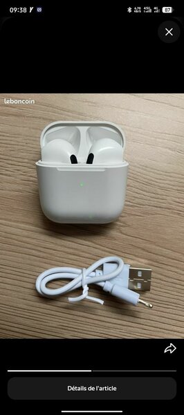 Écouteurs Bluetooth pro5 blanc