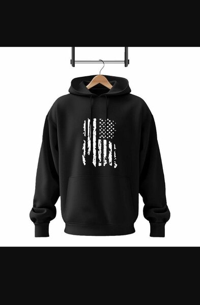 Men's printed hoodie track suit