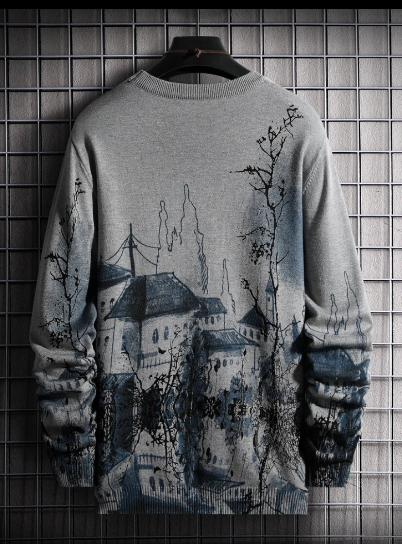 Sweat à motif château