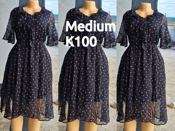 Beautiful and high-quality women's dress made of salaula silk