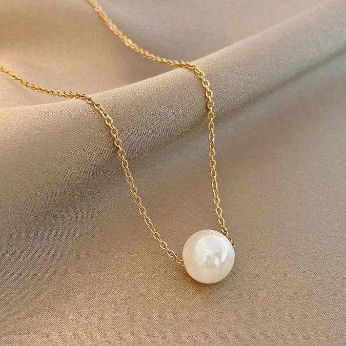 Gold plated  pearl stone  buy one get one free