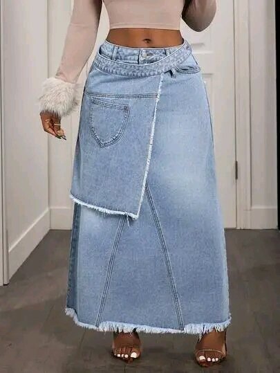 Jupe Longue en Jean Bohème