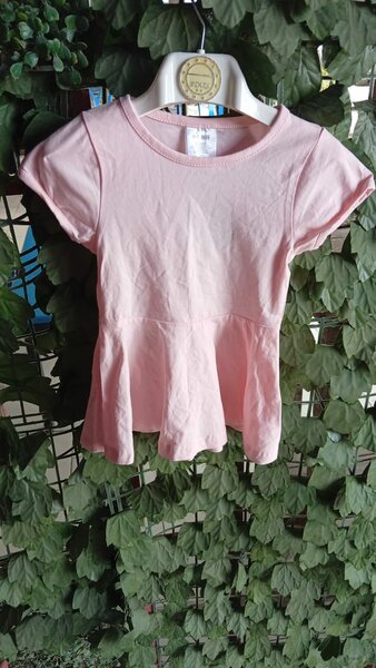 Robe rose en coton enfant
