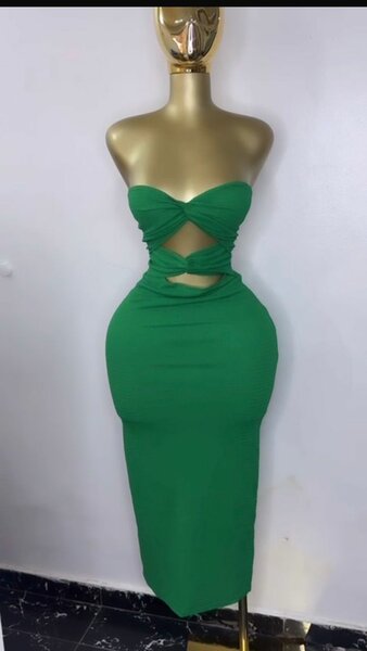 Robe verte élégante pour femmes