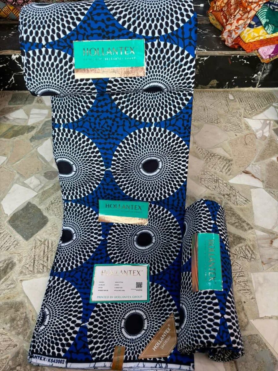 Pagne hollantex  Bleu