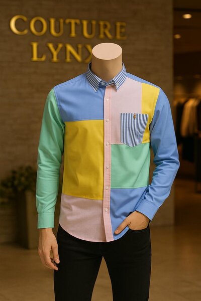 Chemise Patchwork Colorée