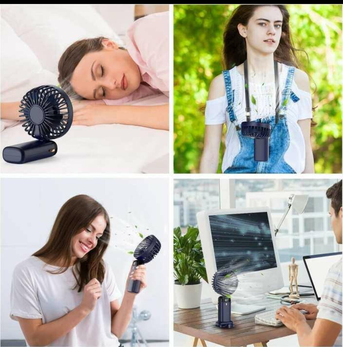 Portable USB Fan with Stand