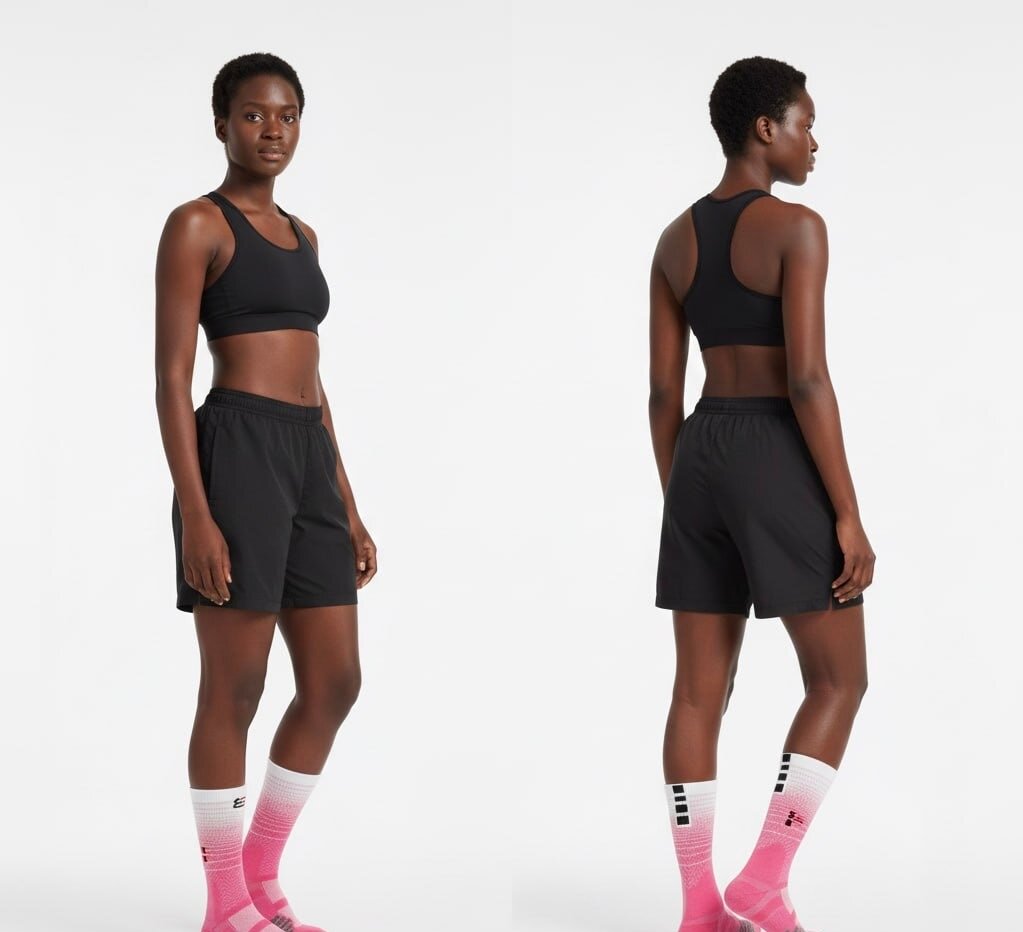 Chaussettes de sport roses