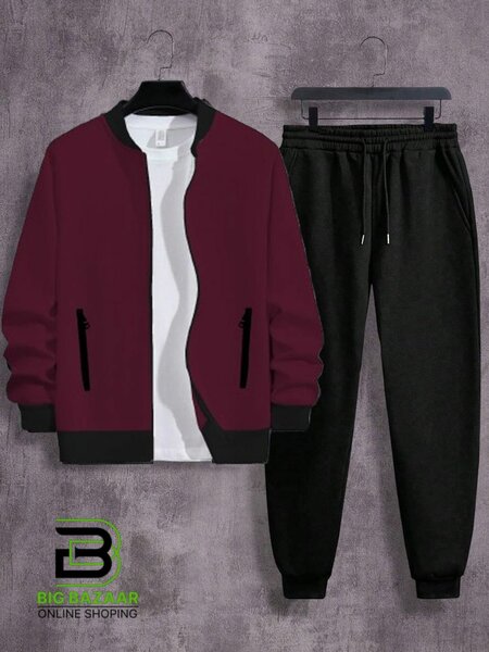 Zipper jacket+t.shirt+tarozer