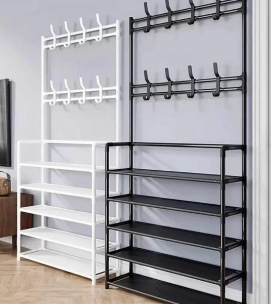 Portemanteau avec étagères