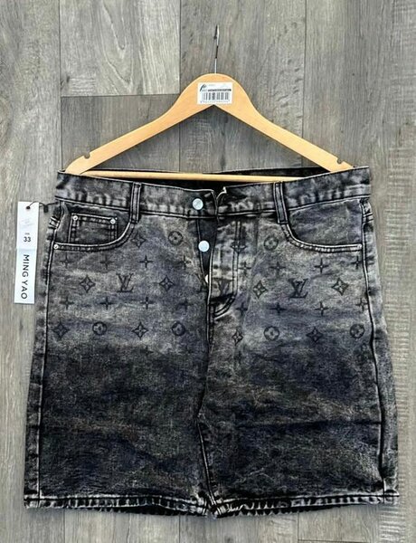 Jupe en jean délavé