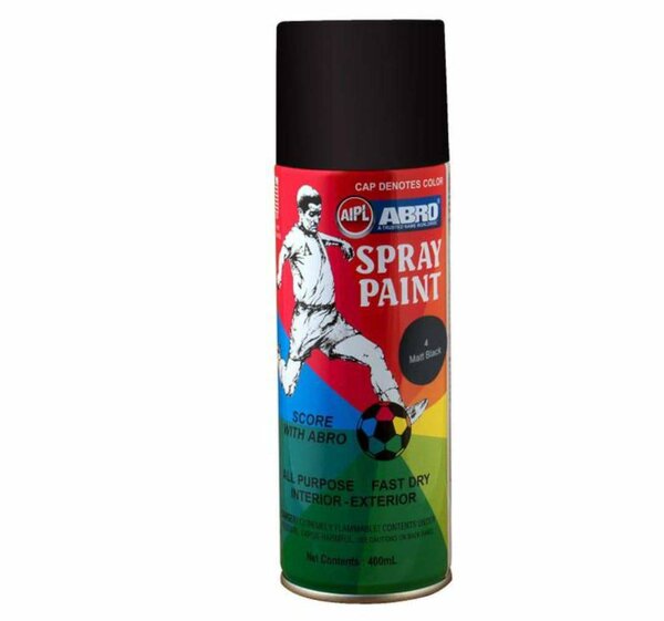 Peinture spray noir