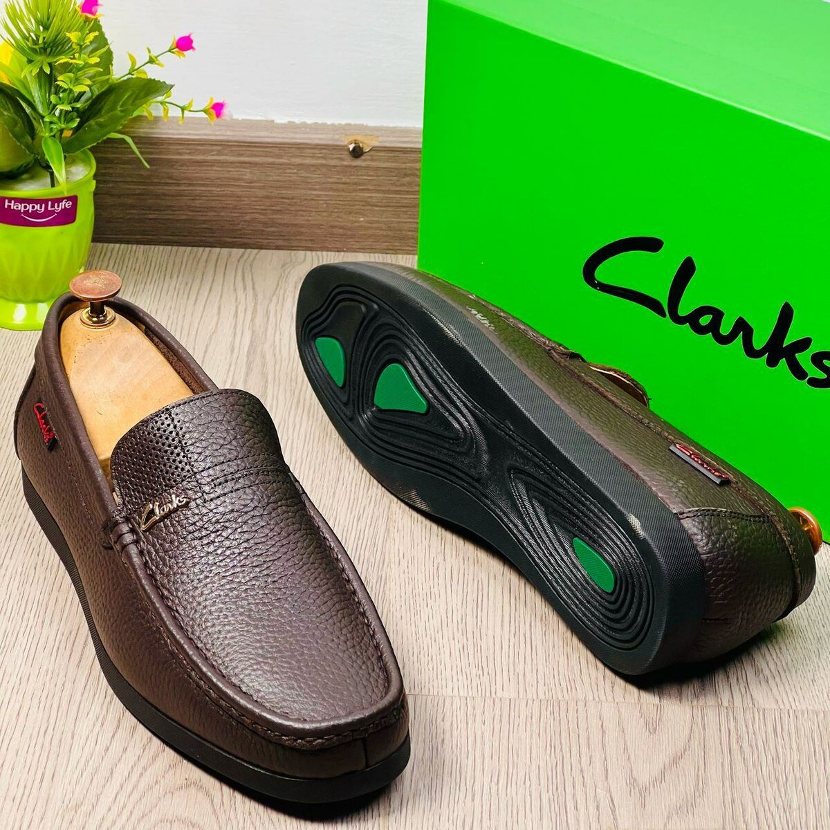 Quality Clarks Brown Loafers