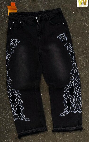 Jeans brodés élégants