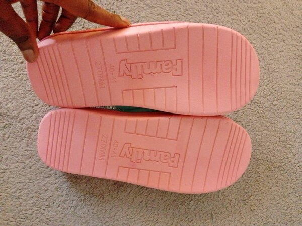 His and Her's house slippers