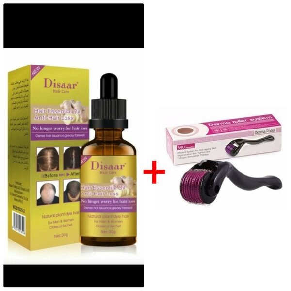 Pack Soin Cheveux : Huile et Derma Roller