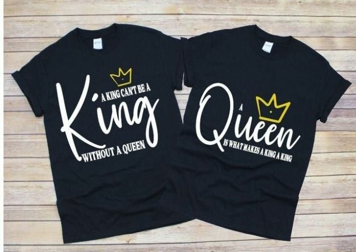 Couple customized t-shirts
