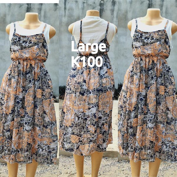 Beautiful and high-quality women's dress made of salaula silk