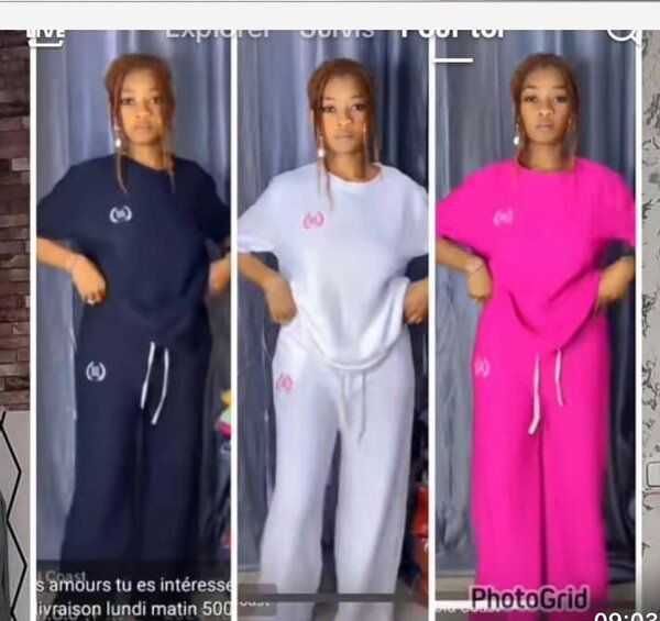 Robe à rayures avec franges