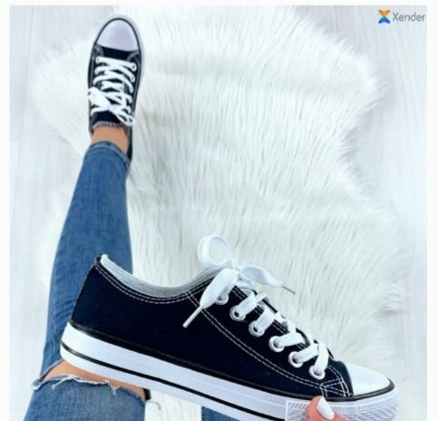 All star  jeans et blanc noir