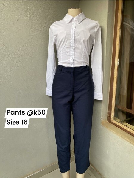 Office Pants Dark Blue