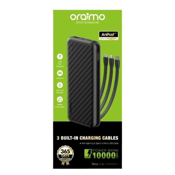 Chargeur rapide Oraimo 10000mAh